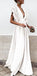 Boho Colorful V Neck A Line Cheap Bridesmaid Dress, Long Modest Dresses DMH12