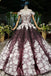 Princess Sparkly Off the Shoulder Long Prom Dress, Ball Gown Quinceanera Dresses DMS26