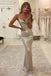 Stunning Mermaid Spaghetti Straps Long Prom Dresses Formal Evening Dress DMP206