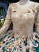 Long Sleeve Ball Gown Wedding Dress Appliques Beading Quinceanera Dresses DMR12