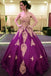 Gold Lace Appliques Sweetheart Ball Gown Prom Dress Sweet 16 Dress Quinceanera Dresses DMI59