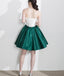 stunning Cute Appliques Homecoming Dress Sexy Strapless Lace-up Short Prom Dress Party Dress DM365