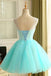stunning Ball Gown Tulle Homecoming Dress Beautiful A Line Flower Short Prom Dress Party Dress DM366