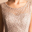 stunning Elegant Homecoming Dress Asymmetrical Silver Lace Short Sexy Prom Dress DM364