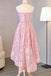 stunning Homecoming Dress Beautiful Pink Lace Asymmetrical Short Prom Dress Party Dress DM361