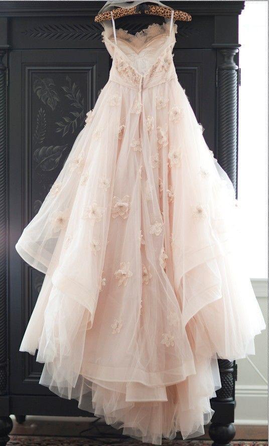 Beautiful A Line Sweetheart Flower Chic Bridal Gown, Princess Wedding Dress DME34