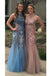 Charming Mermaid Long Tulle Sequin Appliques Prom Dresses DMD86