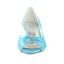 Light Blue Wedding Shoes with Rhinestones, Beautiful Party Shoes L-924
