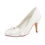 Ivory High Heels Bridal Shoes,Elegant Wedding Shoes, Lace Woman Shoes L-926