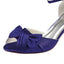 Purple Wedding Shoes, Peep Toe Evening Party Shoes, Charming Woman Shoes L-927