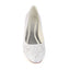 Ivory Flat Lace Wedding Shoes, Fashion Beading Bridal Shoes L-929
