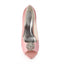 Pink High Heels Wedding Shoes with Rhinestone, Cheap Peep Toe Wedding Woman Shoes L-936