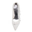 Ivory Ankle Lace Wedding Shoes, Lace Appliques Wedding Party Shoes L-941