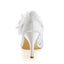 Princess Ivory Lace Wedding Shoes with Flowers, Pretty Woman Shoes L-943