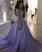 Lavender Ball Gown Off the Shoulder Lace Appliques Prom Dresses DMJ66