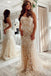 Mermaid Backless Lace Long Prom Dress Formal Evening Dresses DM1999