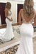 Elegant Mermaid Deep V-neck Wedding Dresses With Lace Appliques, Bridal Gown DM1813