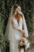 Mermaid V-neck Backless Wedding Dresses With Bruish Train, Bridal Gowns DM1902