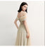 Charming Off the Shoulder A Line Tulle Long Prom Dresses With Beading DMG70