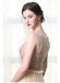 A Line Bateau Tulle Long Prom Dresses With Beads DML27