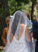 Elegant V Neck Sleeveless Wedding Gowns,V Back White Beach Bridal Dress DMC80