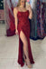 Fuchsia Sequins Mermaid Sheath Prom Dress Long Shiny Evening Party Dresses DMP124