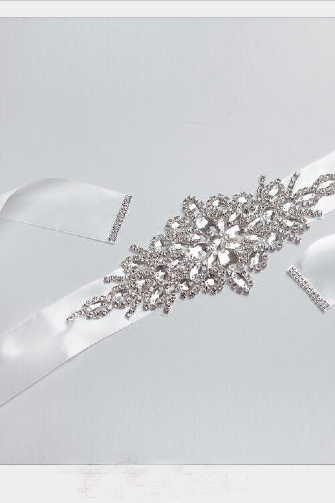 Handmade Rhinestones Wedding Belt Crystal Bride Sashes BS3