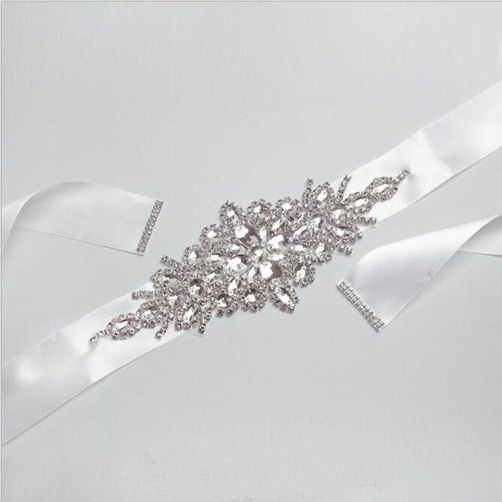 Handmade Rhinestones Wedding Belt Crystal Bride Sashes BS3