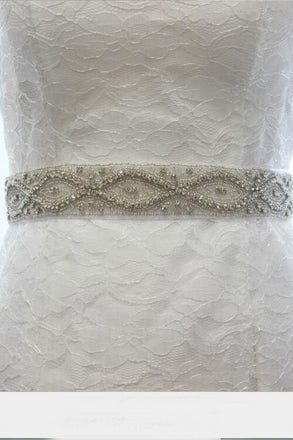 All Around Beading Bridal Belt Wedding Sash Crystal Jeweled Sash BS9