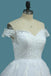 New Arrival Off The Shoulder A Line Wedding Dresses Tulle With Applique Sweep Train DME71