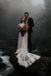 Gorgeous A Line Lace Boho Wedding Dresses, Bridal Dress with Long Sleeves DMW11