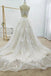 Gorgeous Tulle A-line Backless Boho Floral Appliques Beach Wedding Dresses DMW7