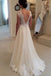 A-line Lace Cap Sleeves White Wedding Dress,Sexy Backless Cheap Long Bridal Dress DM391