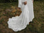 Sheath Long Sleeves Lace up Back Beach Wedding Dresses, Boho Bridal Gown DM1882