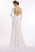 Elegant Lace Bridal Dress, Long Sleeves Backless Beach Wedding Dresses DMN91