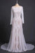 Elegant Lace Bridal Dress, Long Sleeves Backless Beach Wedding Dresses DMN91