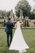 Simple A-line Chiffon Sweetheart Strapless Wedding Dresses, Beach Bridal Gowns DM1885