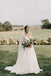 Simple A-line Chiffon Sweetheart Strapless Wedding Dresses, Beach Bridal Gowns DM1885