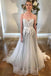 Sweetheart Neck A Line Silver Grey Long Prom Dresses Long Appliqued Evening Dresses DM2021