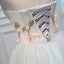 A Line Sweetheart Tulle Short Homecoming Dress With Flowers DMN45