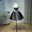 A Line Spaghetti Straps Tulle Black Short Homecoming Dress With Appliques DMN46