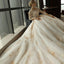 3/4 Sleeve Lace Appliques Tulle Ball Gown Plus Size Wedding Dress DM639