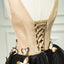 A Line Black V Neck Homecoming Dresses, Sleeveless Prom Dress With Butterfly DMN68