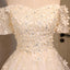 Off the Shoulder A Line Lace Appliques Short Homecoming Dresses DMD5