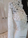 beautiful Sexy Deep V-Neck Lace Top Long Sleeve Mermaid Wedding Dress DM803