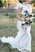 V Neck Backless Sheath White Wedding Dresses Long Simple Bridal Dresses DMN96