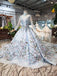 Stunning Light Blue Ball Gown Wedding Dresses, Quinceanera Dresses DMJ98