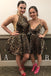 New Arrival Mini Leopard Print, Homecoming Dress,  Sleeveless Short Prom Dress DMM53