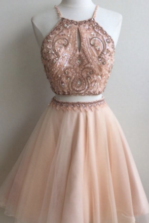 cheap homecoming dresses, Stunning homecoming dress,short homecoming dress,Beading homecoming dresses,Two Pieces homecoming dresses,Short Prom Dress