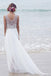 Fashion Chiffon Beading Long V-neck A Line Beach/Coast Wedding Dress,Pretty Bridal Gowns DM265